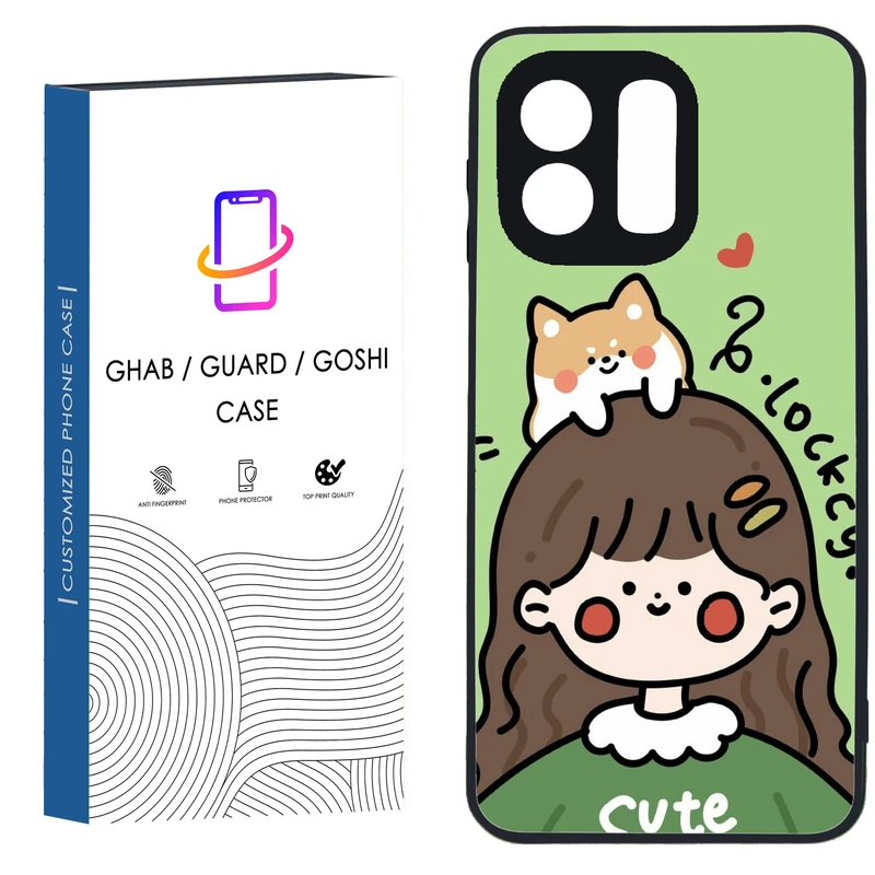 کاور قاب گارد گوشی طرح دخترانه کد 20 - TPU مناسب برای گوشی موبایل شیائومی Redmi Note 12 4G