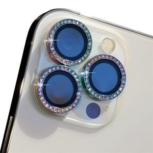 محافظ لنز دوربین کمرا فیلم مدل رینگی نگین دار مناسب برای گوشی موبایل اپل iPhone 13 promax