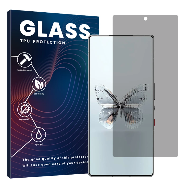 محافظ صفحه نمایش حریم شخصی گلس مدل Resistant مناسب برای گوشی موبایل زد تی ای Nubia Red Magic 10 Pro 