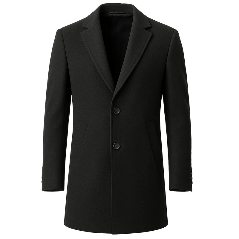پالتو بلند مردانه فرایین مدل یقه انگلیسی