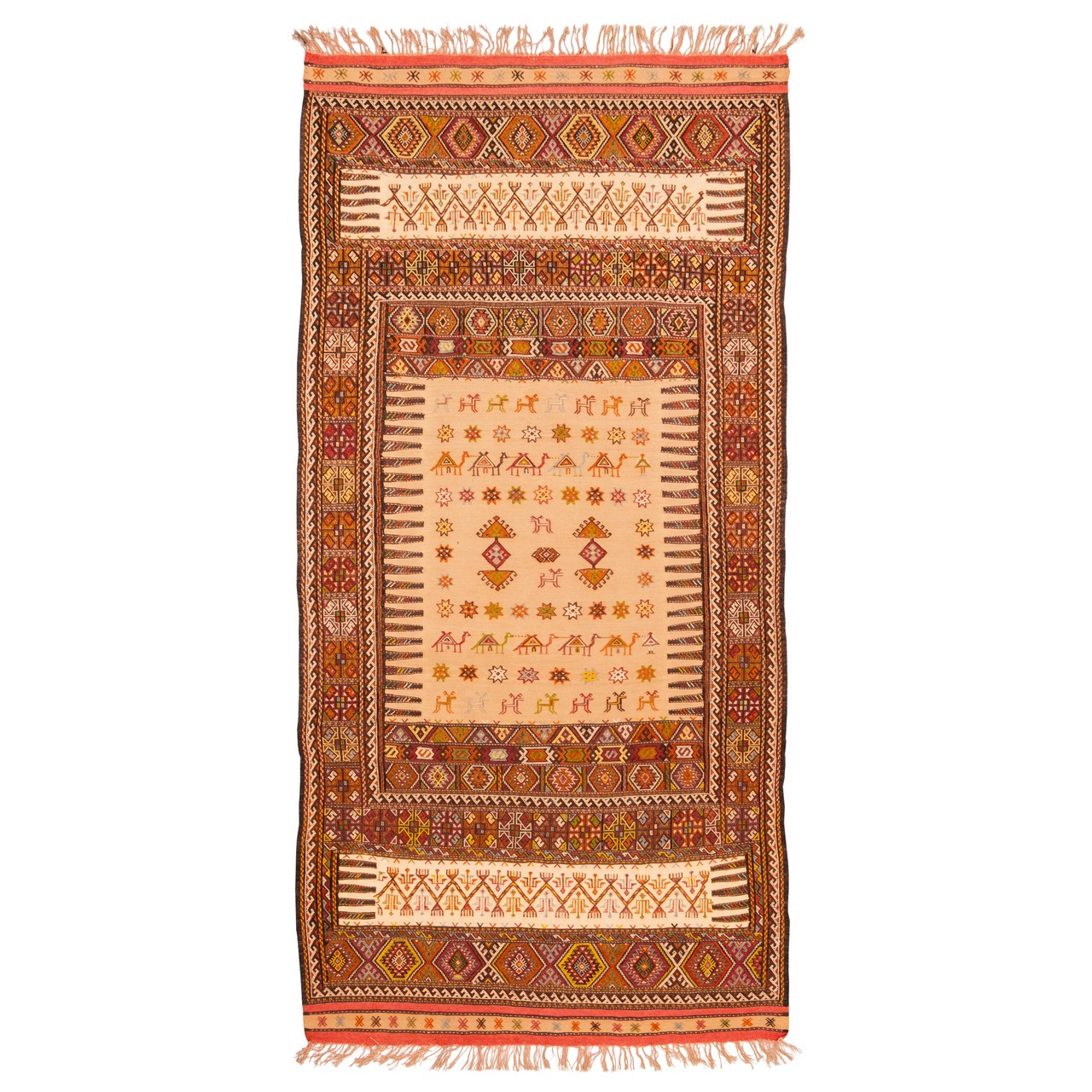 گلیم دستباف دو متری سی پرشیا کد 188024