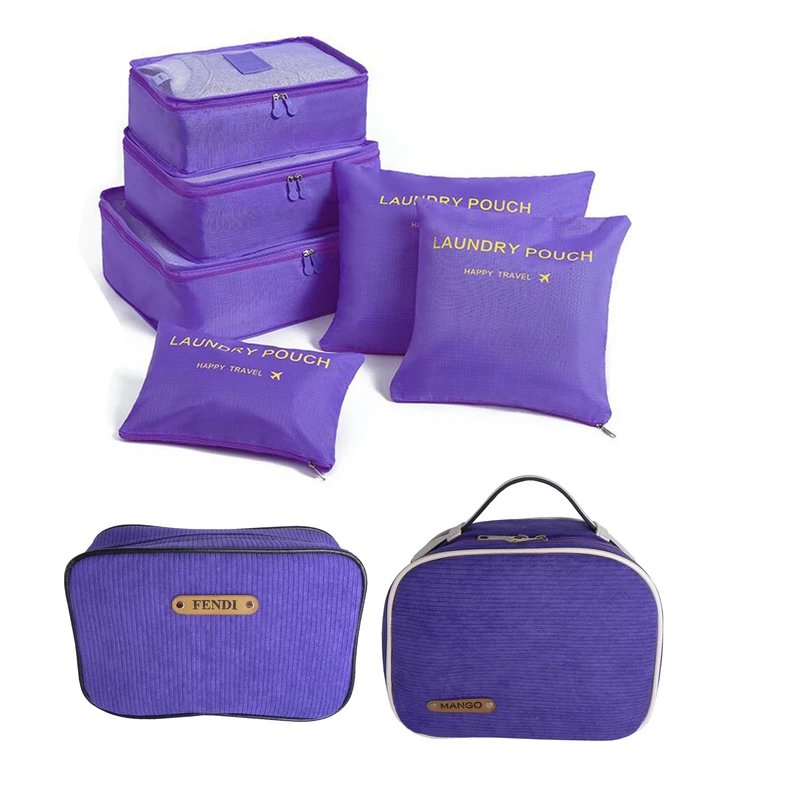 نظم دهنده ساک و چمدان سفری کد 00744 بسته 8 عددی