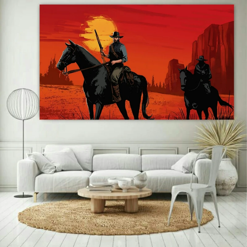 پوستر دیواری مدل RED DEAD کد 1342