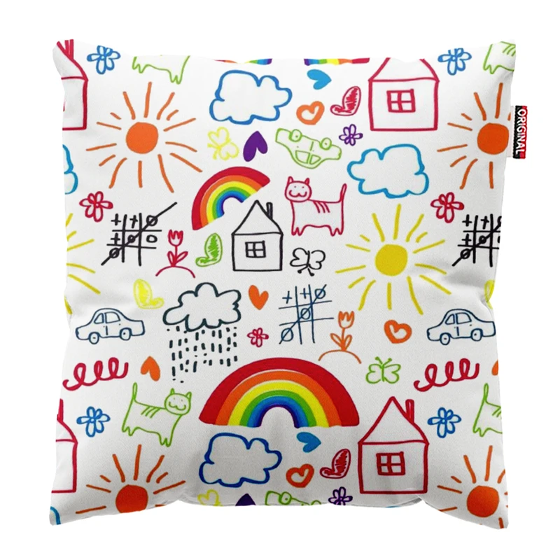 کوسن مدل نقاشی بچگانه سایز 30*30 سانتی متر