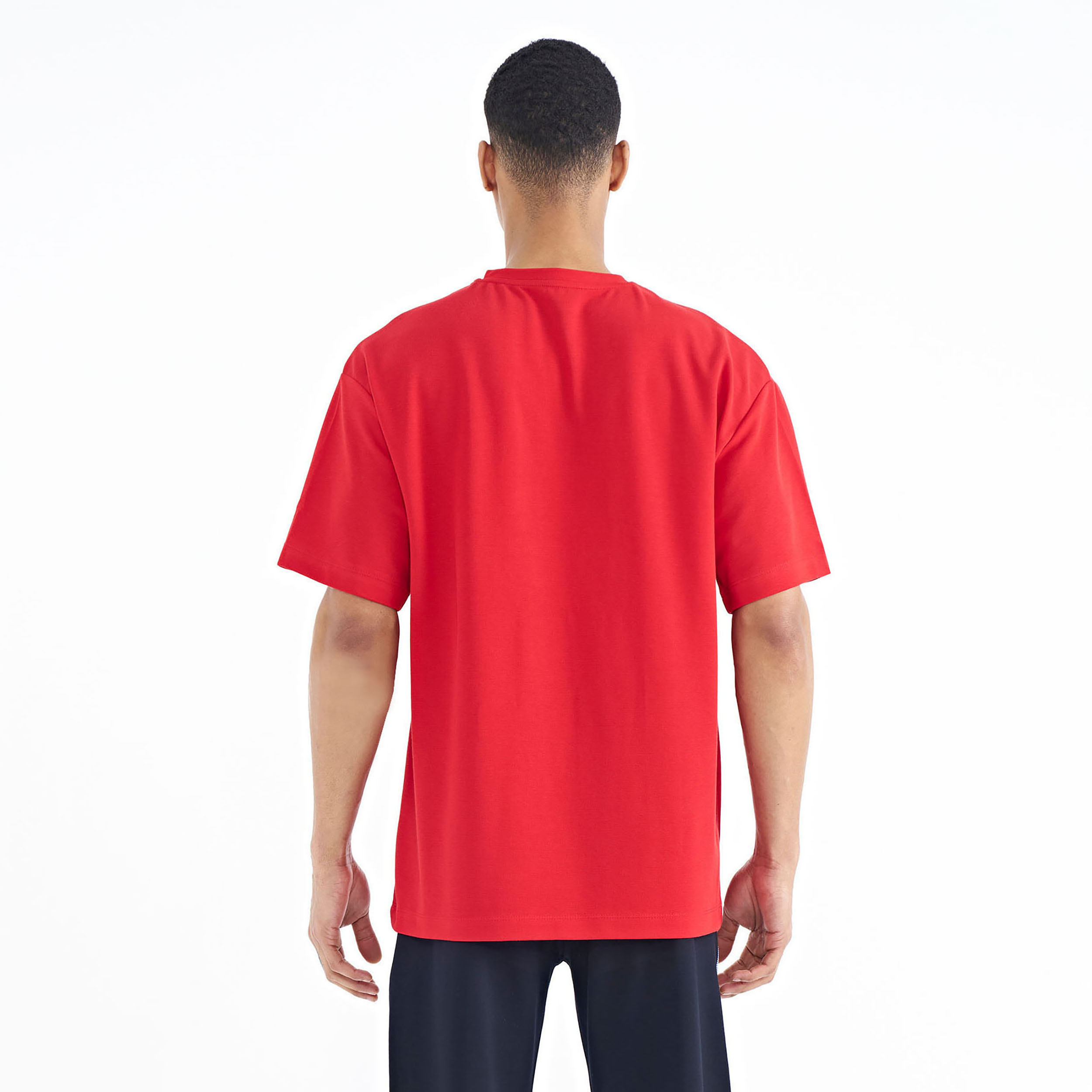 تی شرت اورسایز  آستین کوتاه مردانه نوزده نودیک مدل TS1963 R -  - 6