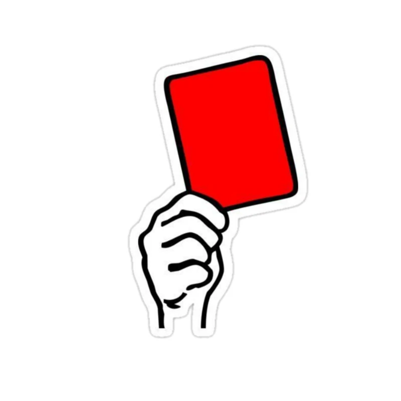 استیکر پارچه و لباس پاد آفرین مدل فوتبالی داور کارت جذاب کد 2025