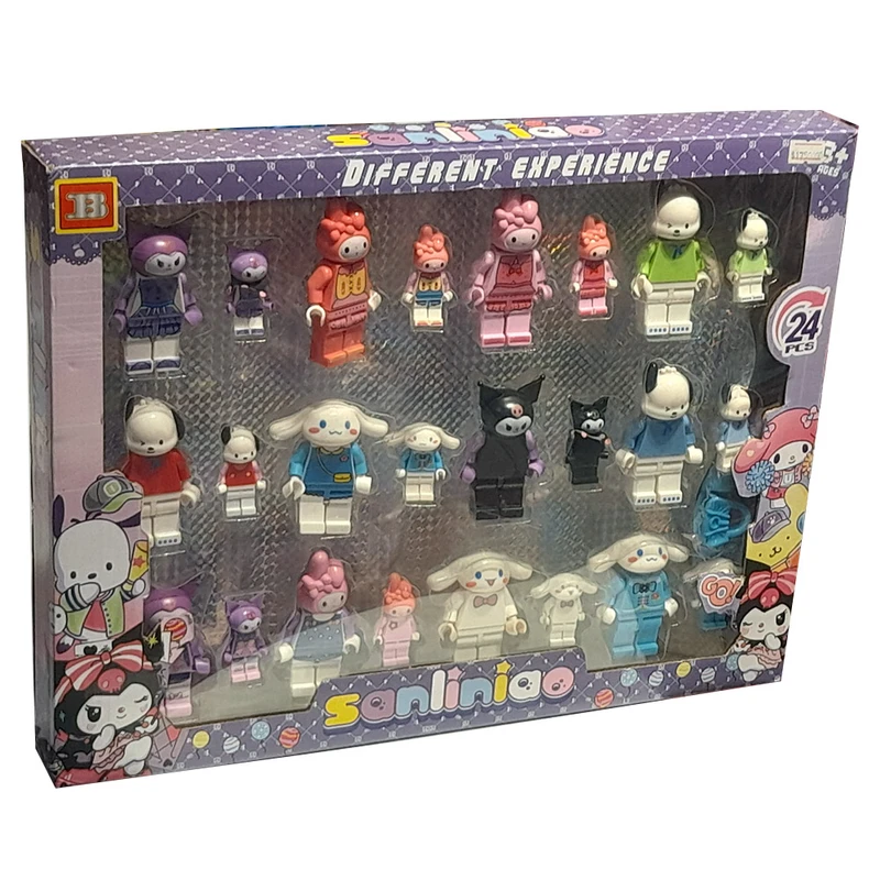 اکشن فیگور مدل خانواده کرومی و ملودی ارتفاع 15 سانتی‌متر مجموعه 24 عددی 