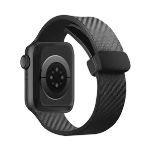 Goof Carbon Silicone Strap suitable for Apple Watch Series 10 46mm