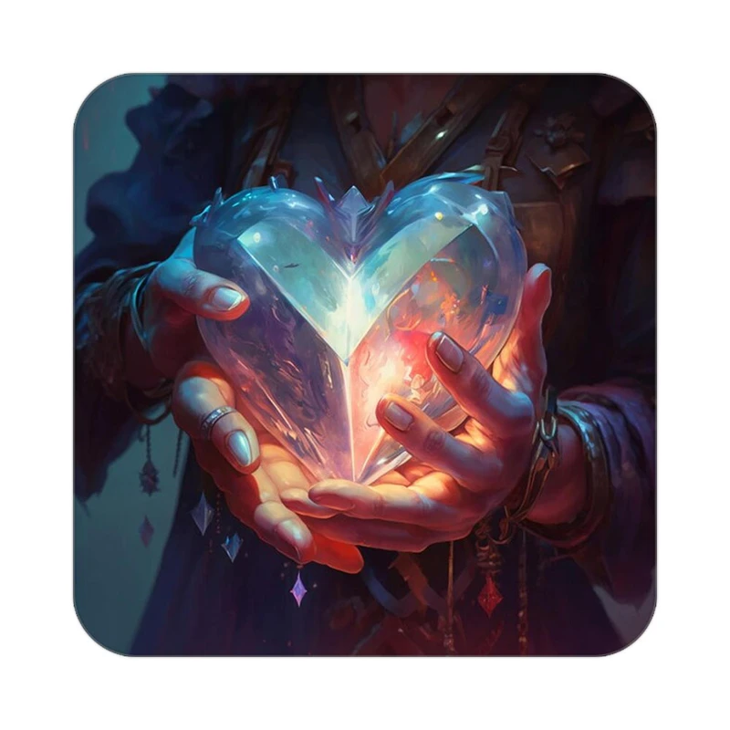 زیر لیوانی کاکتی مدل عاشقانه کد mp13359