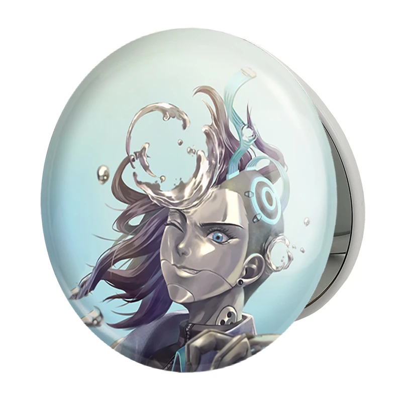 آینه جیبی خندالو طرح بازی اورواچ (Overwatch) مدل تاشو کد 31631