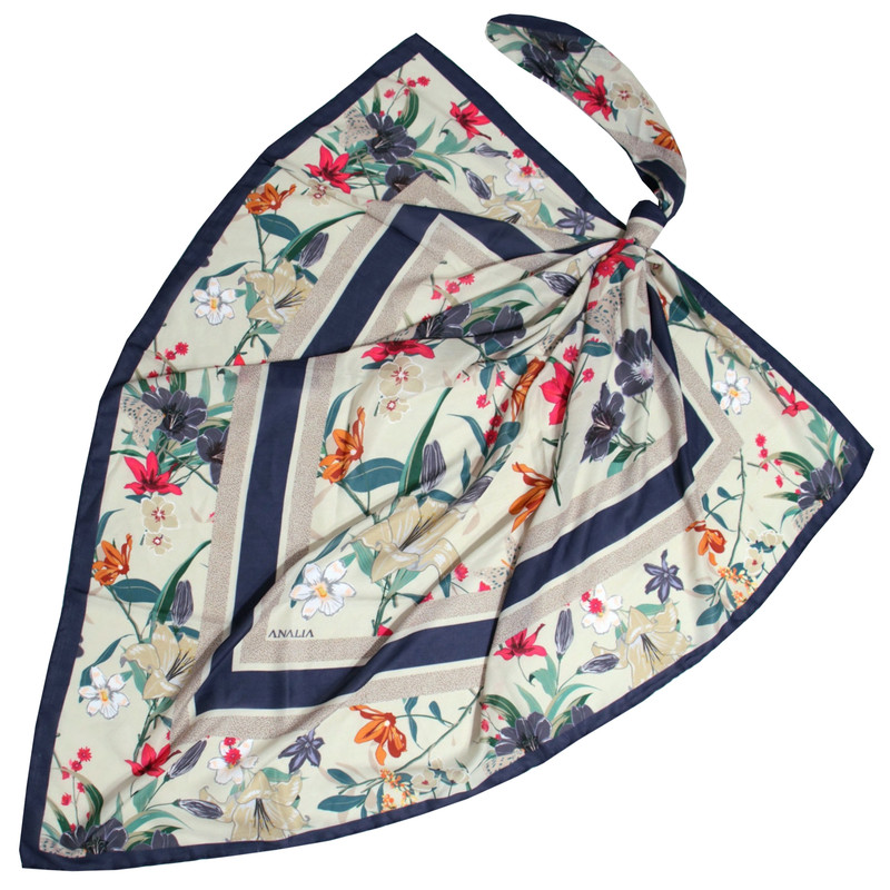 روسری زنانه آنالیا مدل بهاری کد 9860