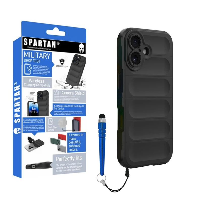 کاور اسپارتان مدل Flex Armor+ Pen مناسب برای گوشی موبایل اپل iPhone 16 به همراه قلم