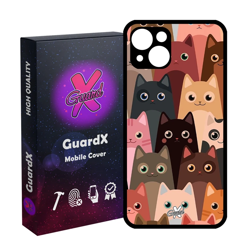 کاور گارد ایکس طرح Cat مدل Glass10067 مناسب برای گوشی موبایل اپل iPhone 13