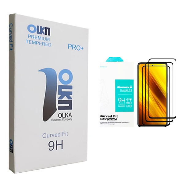 محافظ صفحه نمایش سرامیکی الکا مدل +PRO مناسب برای گوشی موبایل شیائومی Poco X3 بسته سه عددی