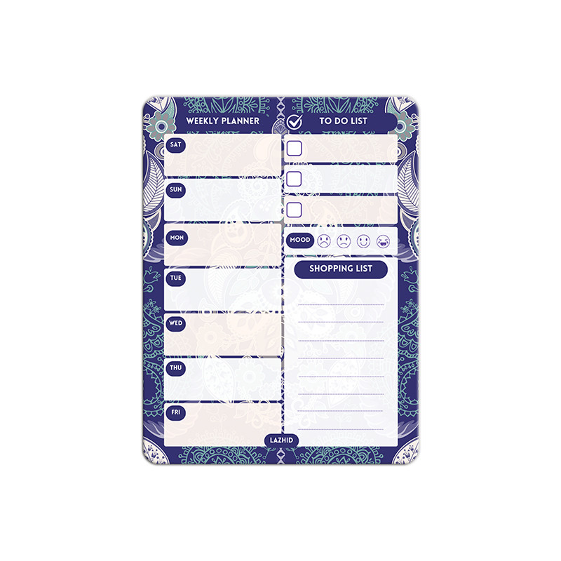 تخته وایت برد لاژید مدل برنامه ریزی سایز 14x18 سانتی متر