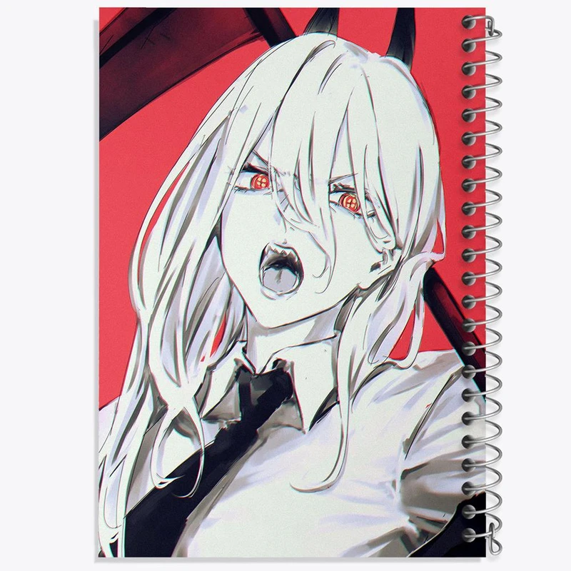 دفتر نقاشی 50 برگ خندالو مدل پاور انیمه مرد اره ای Chainsaw Man کد 17842