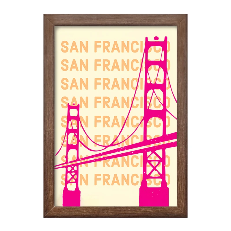 تابلو خندالو طرح سان فرانسیسکو (San Francisco) کد F5957