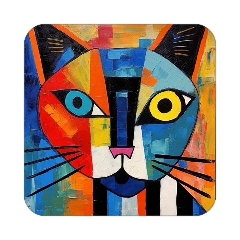 زیر لیوانی کاکتی طرح حیوانات رنگی مدل mp26033