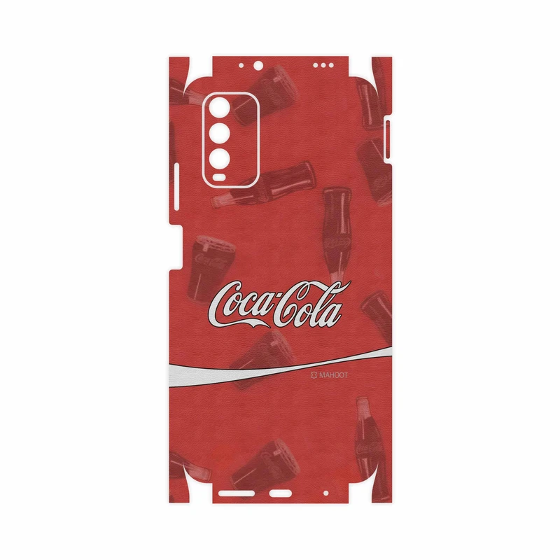 برچسب پوششی ماهوت مدل Coca-Cola-Logo-FullSkin مناسب برای گوشی موبایل شیائومی Redmi 9T