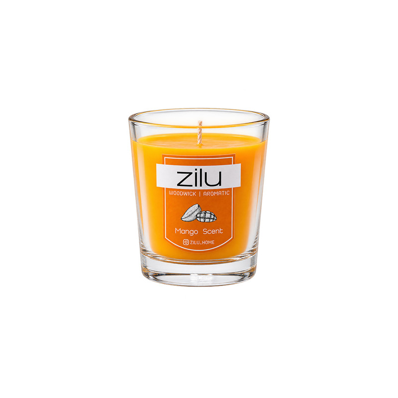 شمع لیوانی معطر زیلو مدل شات با رایحه انبه زمان اتمام 20 ساعت