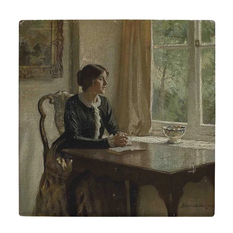   زیر لیوانی  طرح بانوی پشت پنجره کد    5862957_4397