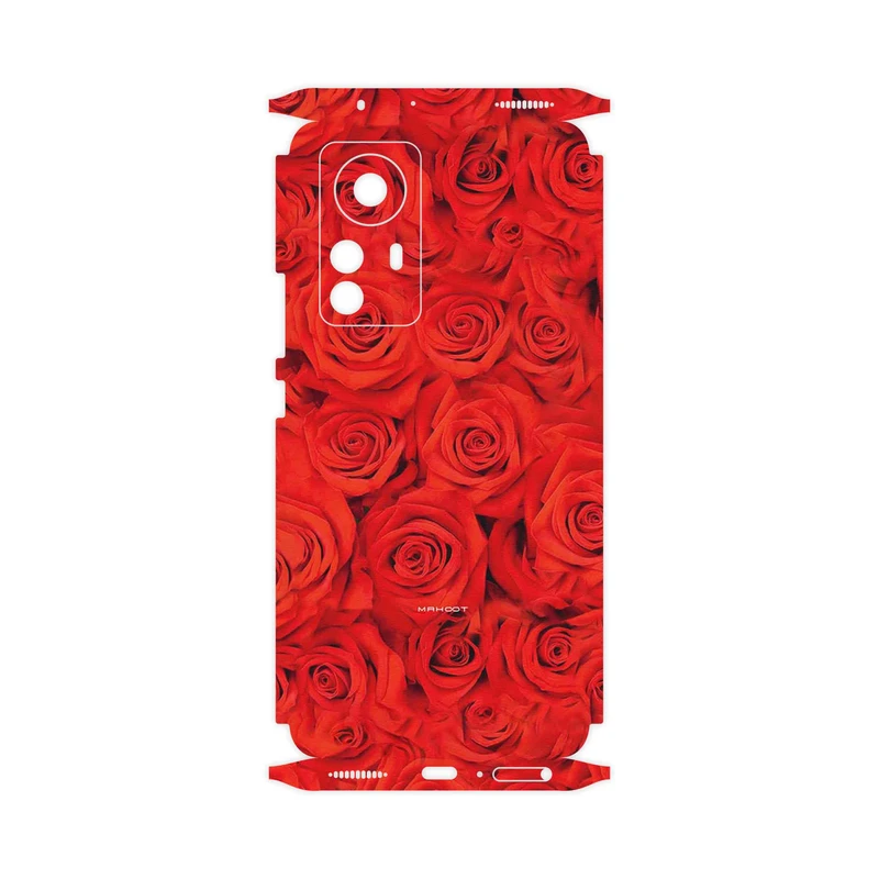 برچسب پوششی ماهوت مدل Red_Flower-FullSkin مناسب برای گوشی موبایل شیائومی 12 Pro