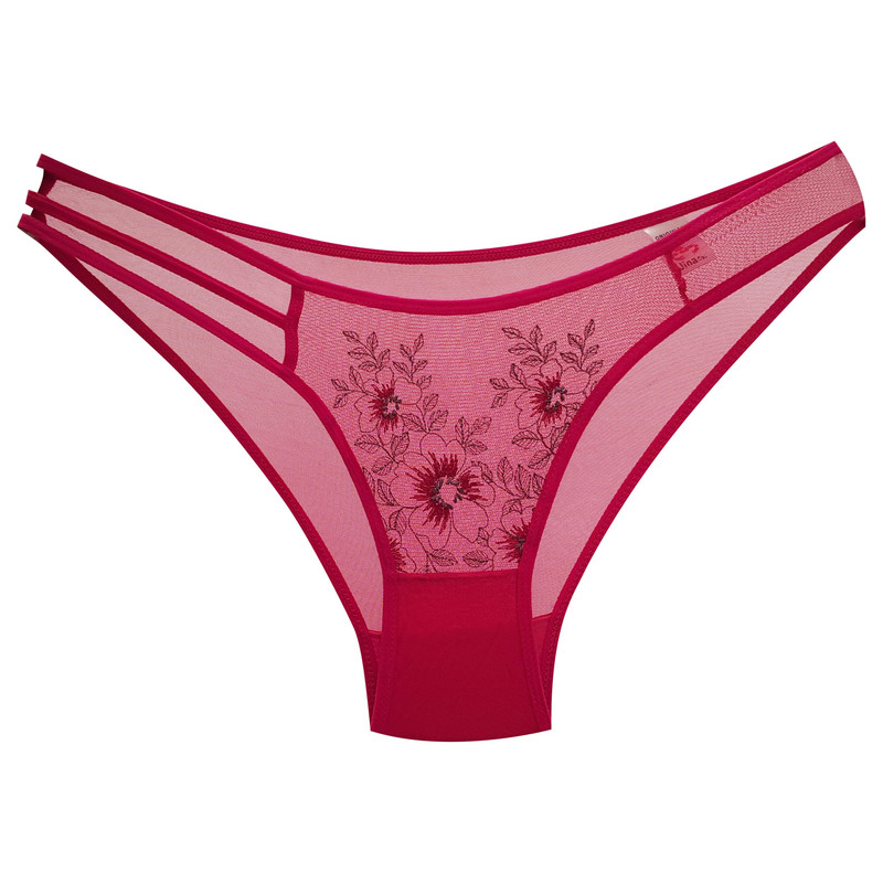 ست شورت و سوتین زنانه جینا مدل فنردار گیپوری کد 4719-4242 رنگ سرخابی