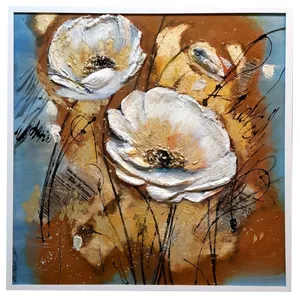 تابلو نقاشی اکریلیک  مدل گل  طرح مدرن  کد 127