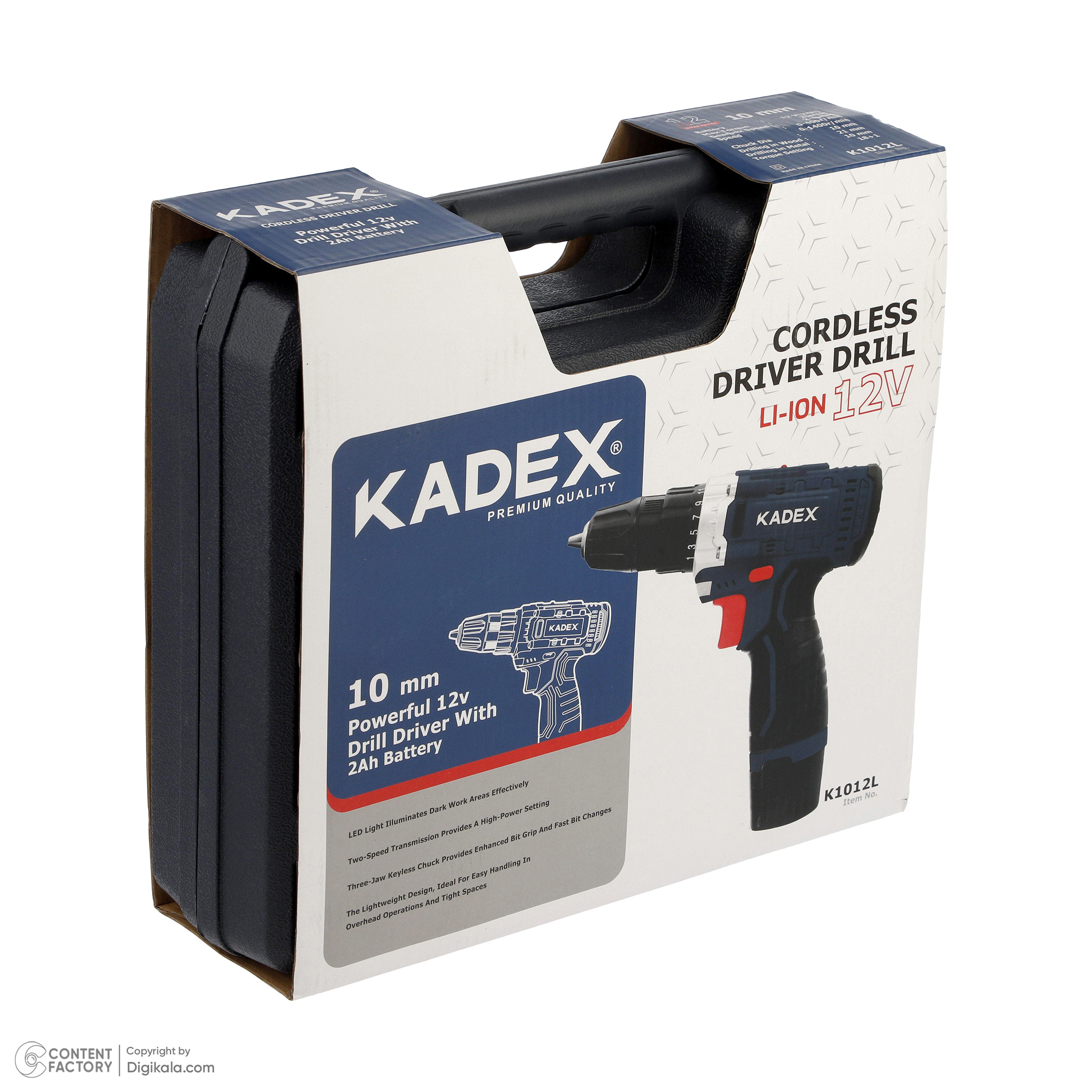 دریل پیچ گوشتی شارژی کادکس مدل k1012L