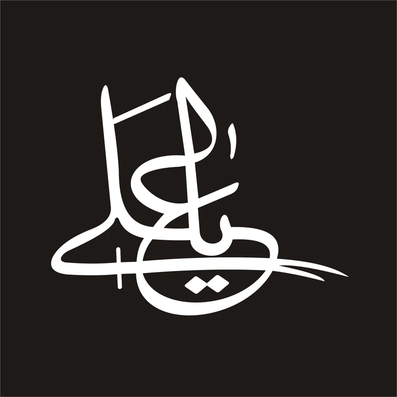 برچسب بدنه خودرو لیزارد مدل مذهبی طرح یا علی کد LZD-037