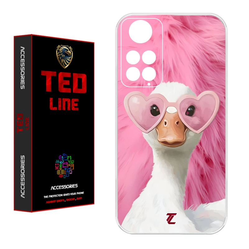 کاور تدلاین طرح اردک کد 1166 مناسب برای گوشی موبایل شیائومی Redmi Note 11 4G / Note 11S