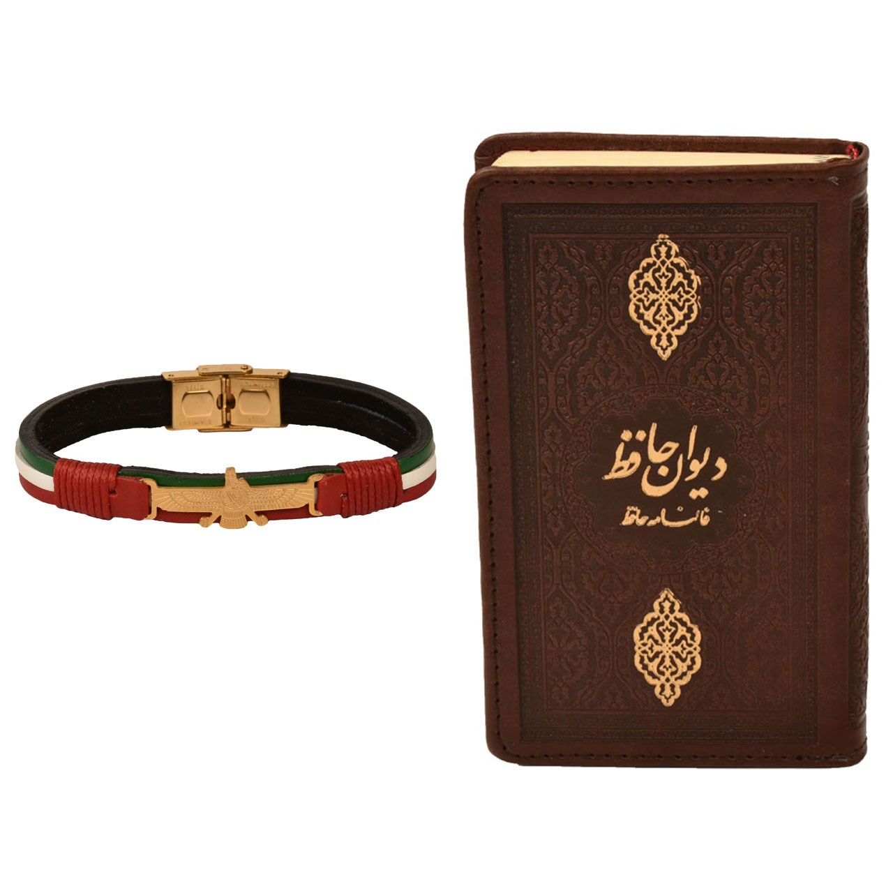ست هدیه طرح فروهر  کهن چرم  مدل m122- 7