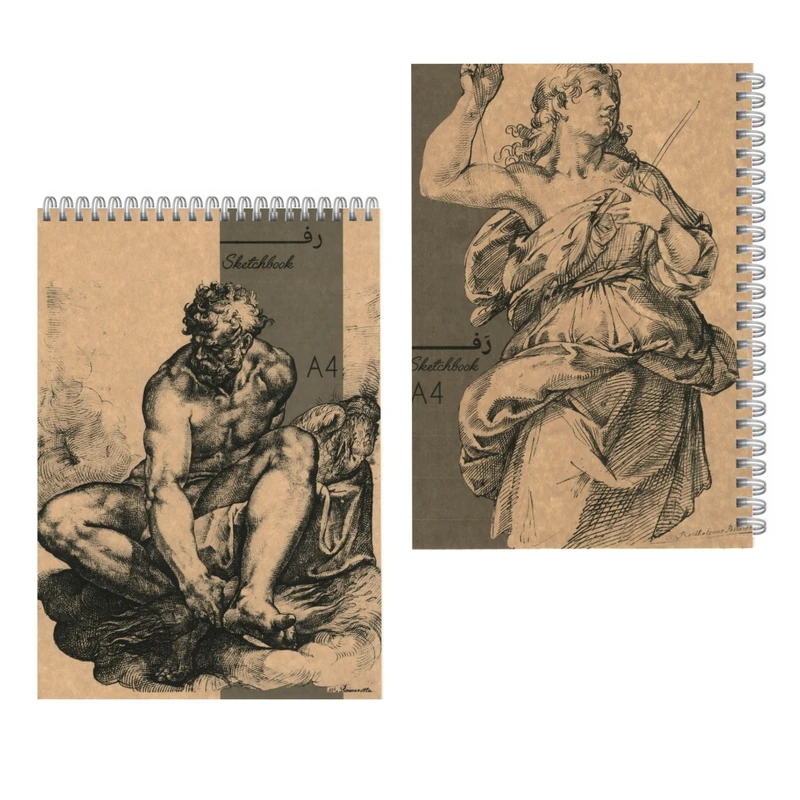 دفتر طراحی 40 برگ مدل آرتیست کد A4 بسته 2 عددی 