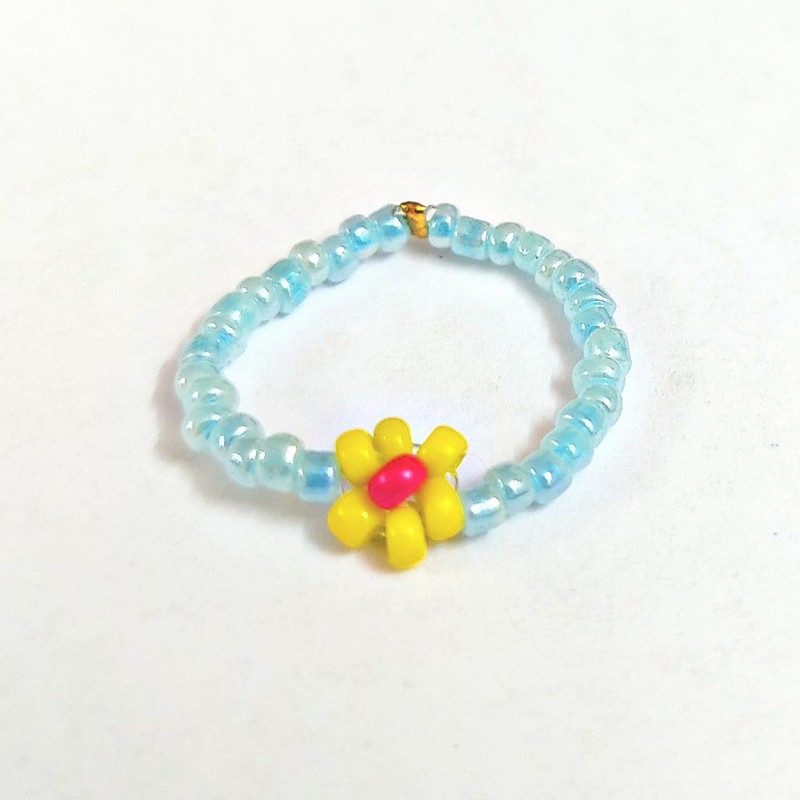 انگشتر دخترانه مدل شکوفه های بهاری 03