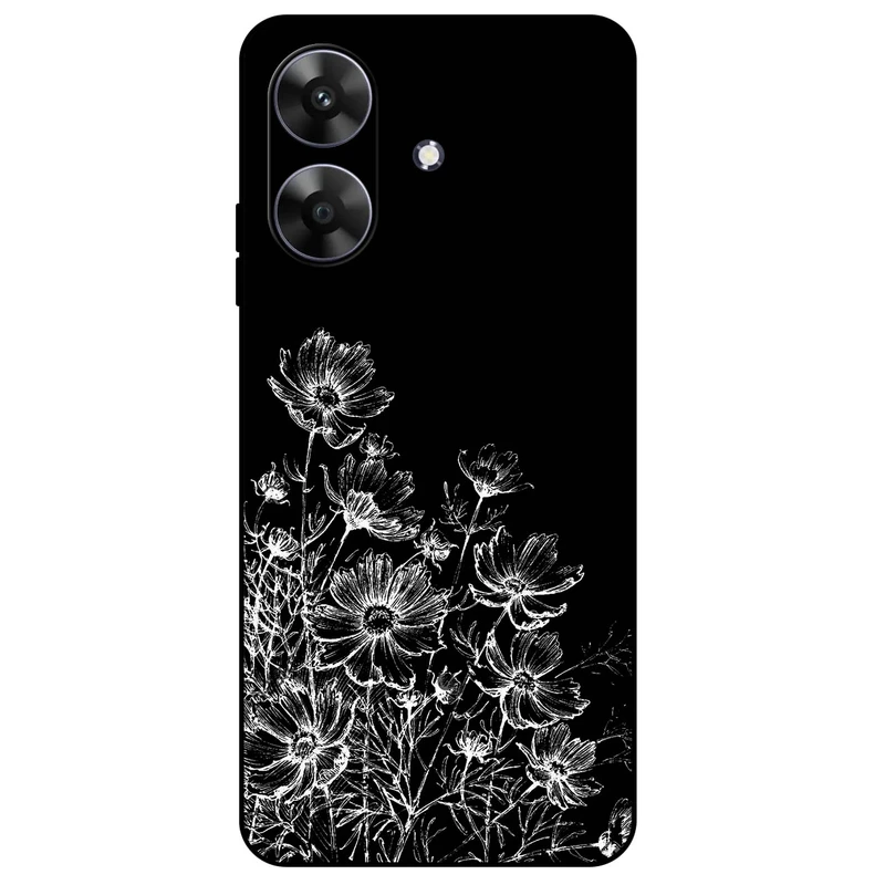 کاور مگافون طرح گل مدل 7274 مناسب برای گوشی موبایل ریلمی Note 60 / Note 60X
