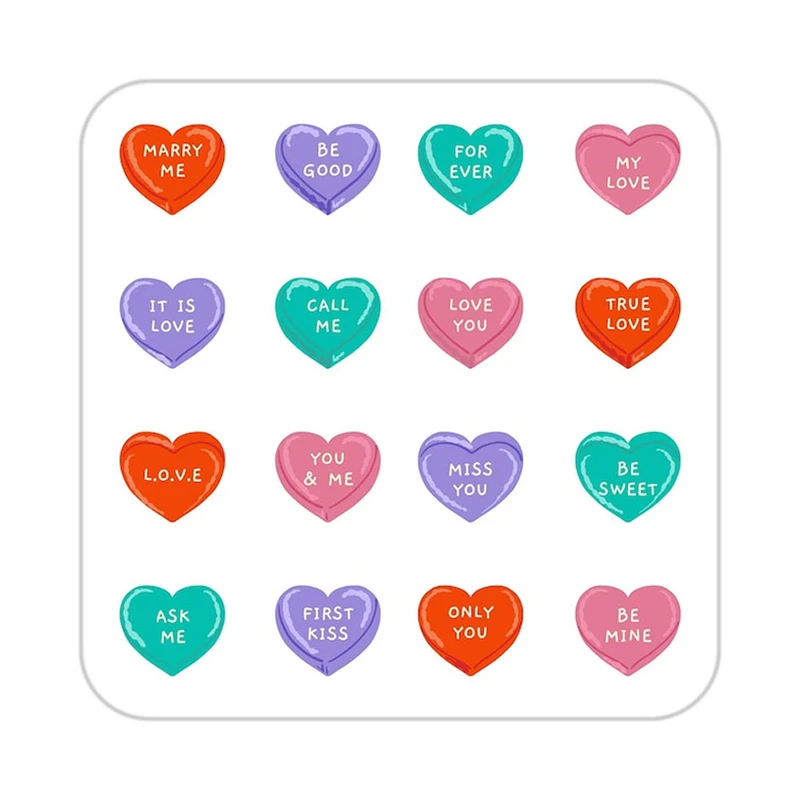 زیر لیوانی کاکتی طرح عاشقانه مدل mp37712