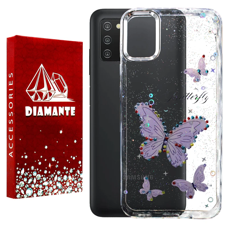 کاور دیامانته مدل Butterfly Rd مناسب برای گوشی موبایل سامسونگ Galaxy A03s