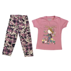 ست تی شرت و شلوارک دخترانه مدل دختر