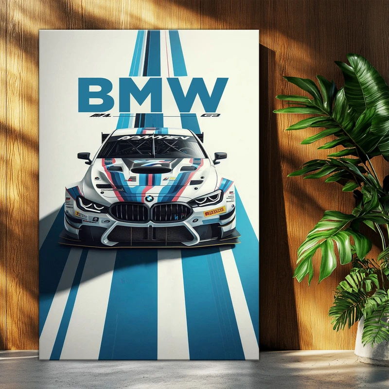 تابلو شاسی بکلیت طرح ماشین و خودرو بی ام و BMW M4 مدل T-po1596