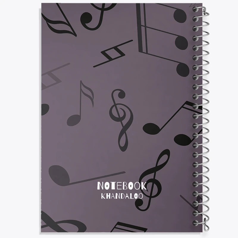 دفتر لیست خرید 50 برگ خندالو طرح نت موسیقی کد N835