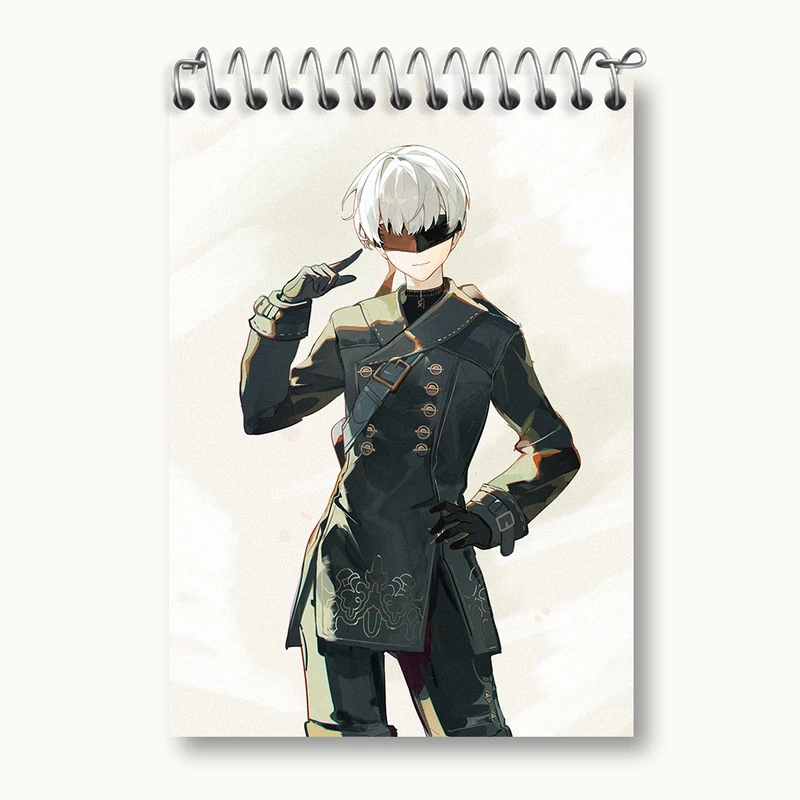 دفتر یادداشت 50 برگ خندالو مدل بازی نیر اتوماتا (Nier Automata)  کد 31577