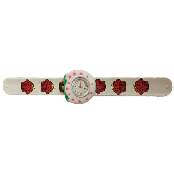 ساعت مچی عقربه ای بچگانه مدل توت فرنگی کد 1001 ساعت مچی عقربه ای بچگانه مدل توت فرنگی کد 1001