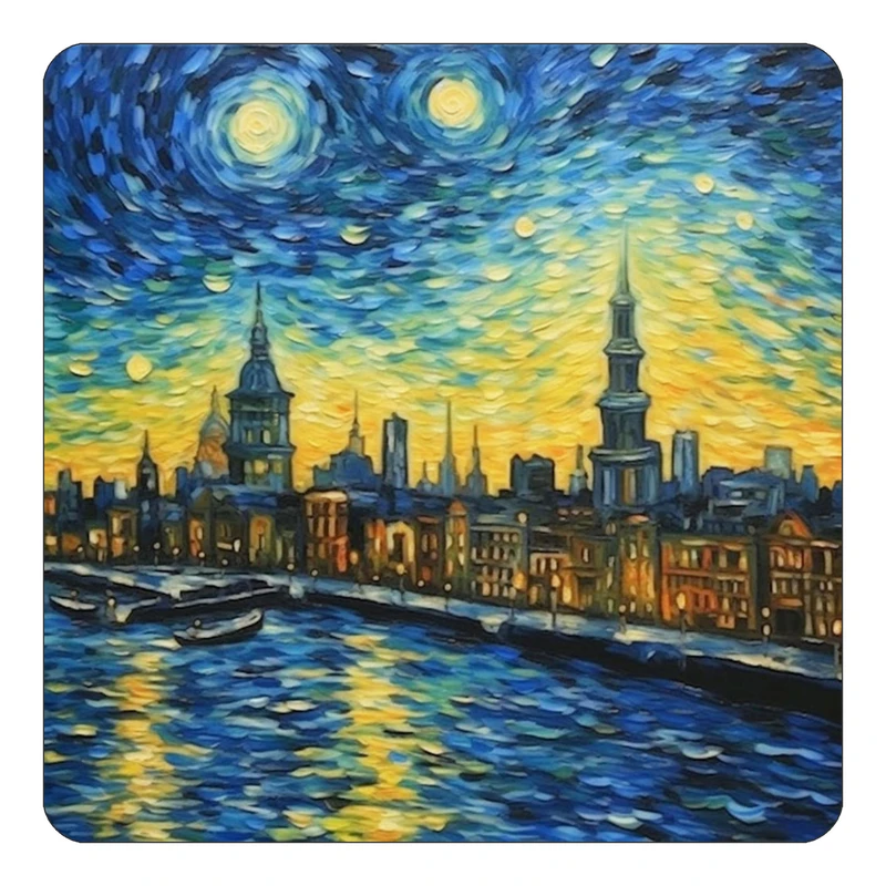 مگنت کاکتی طرح نقاشی رنگ روغن مدل mp71112