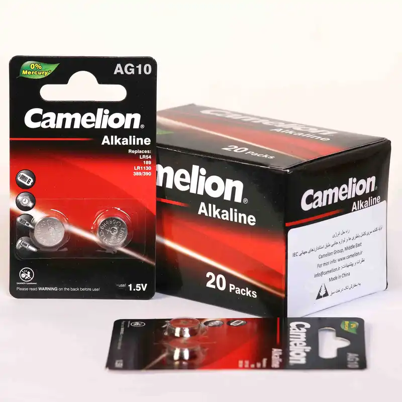 باتری ساعت کملیون مدل Lr1130 بسته دو عددی