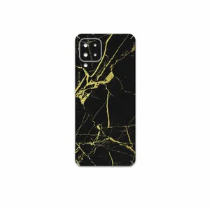 MAHOOT Graphite-Gold-Marble Cover Sticker for Samsung Galaxy A22 4G