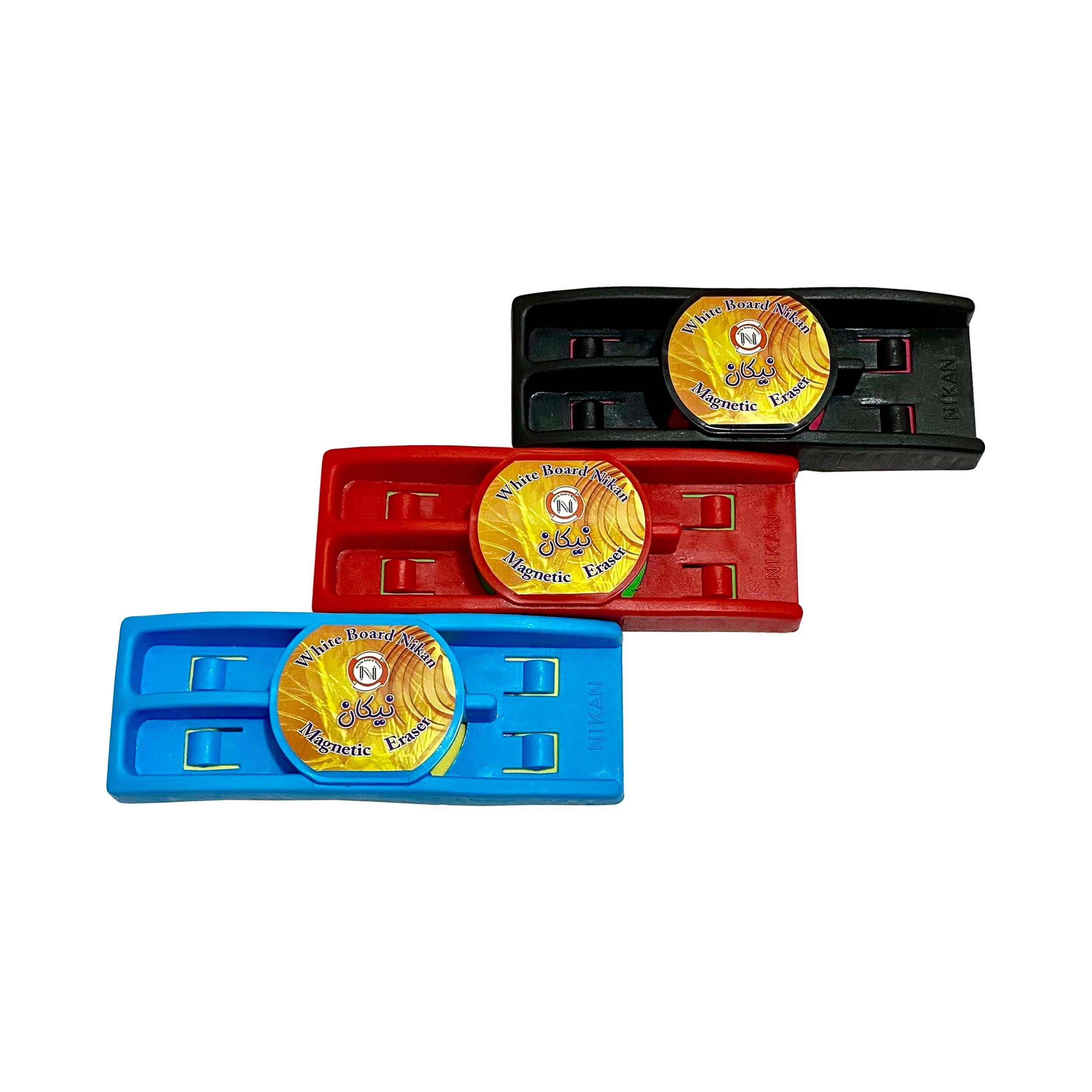 تخته پاک کن نیکان مدل جای ماژیک دار مغناطیسی بسته 3 عددی