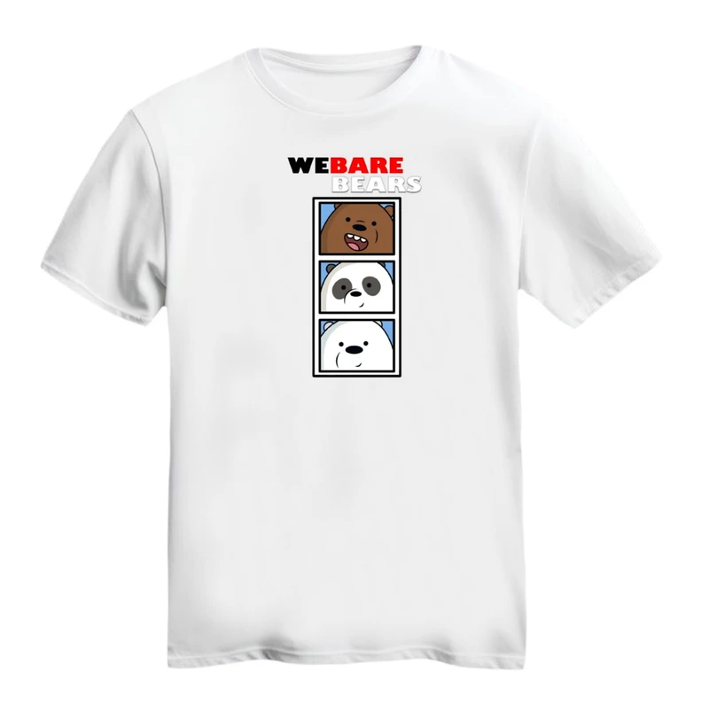 تی شرت آستین کوتاه زنانه مدل سه خرس خندان