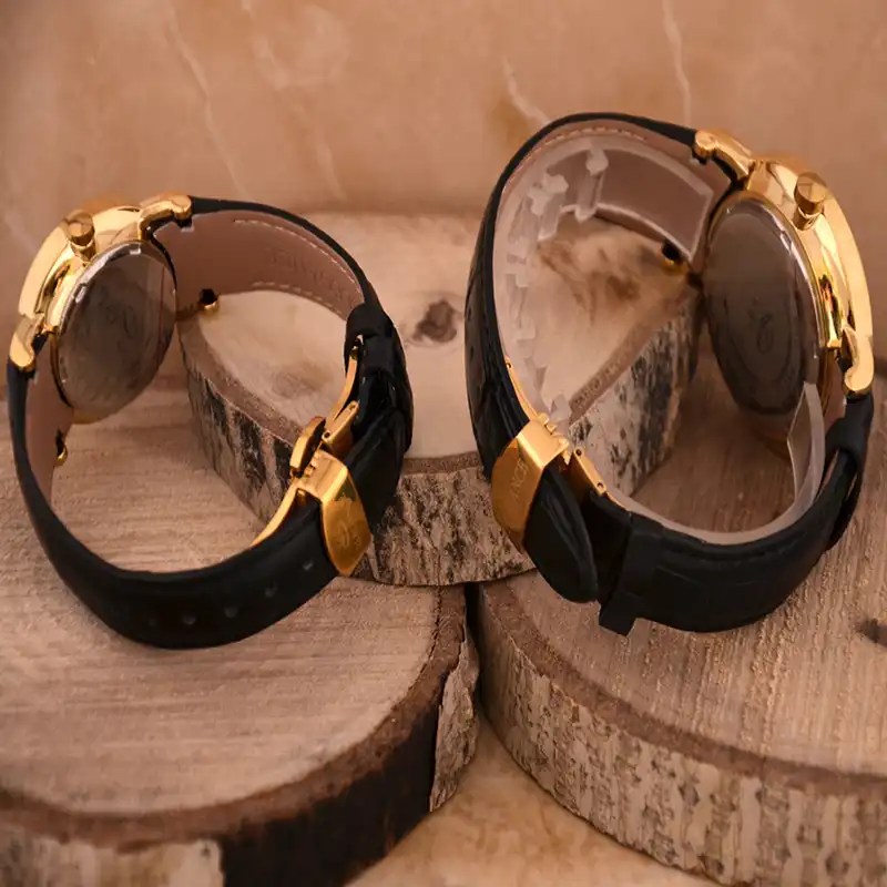 ست ساعت مچی عقربه ای زنانه و مردانه مدل ELG 2844 - ME-TA