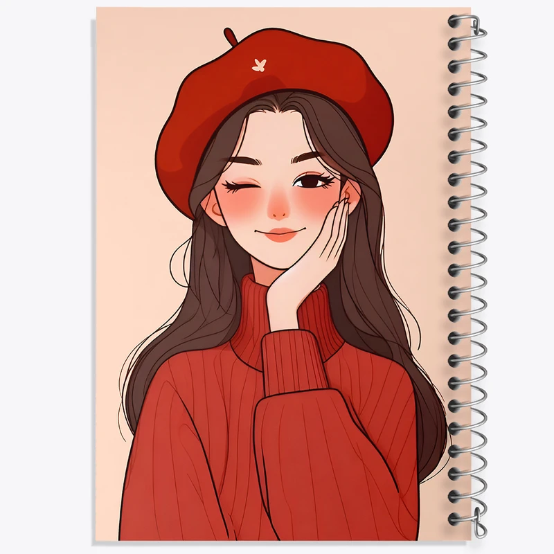 دفتر مشق 50 برگ خندالو طرح دخترانه کد F6657