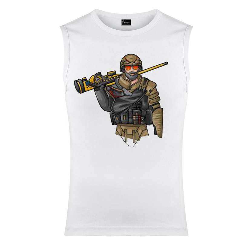 تاپ مردانه مدل COD کد M13 رنگ سفید